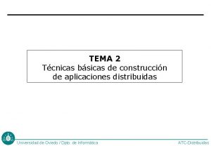 TEMA 2 Tcnicas bsicas de construccin de aplicaciones