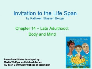 Invitation to the Life Span by Kathleen Stassen