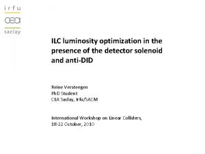 ILC luminosity optimization in the presence of the