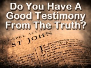 Testimony to be a witness bear witness as