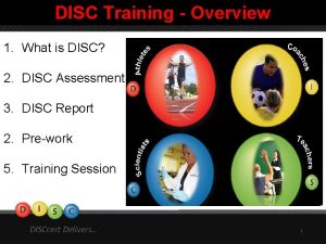 DISC Training Overview 1 What is DISC you