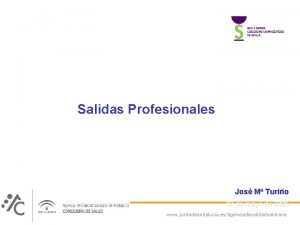 Salidas Profesionales Jos M Turio 19 de mayo