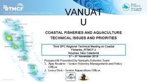 Third SPC Regional Technical Meeting on Coastal Fisheries
