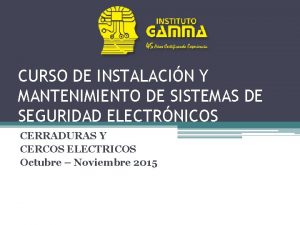 CURSO DE INSTALACIN Y MANTENIMIENTO DE SISTEMAS DE