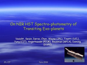 On NIR HST Spectrophotometry of Transiting Exoplanets Vasisht