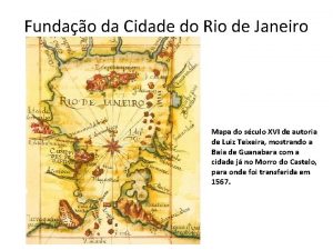 Fundao da Cidade do Rio de Janeiro Mapa