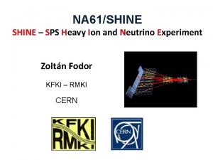 NA 61SHINE SPS Heavy Ion and Neutrino Experiment