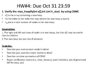 HW4 Due Oct 31 23 59 1 Verify