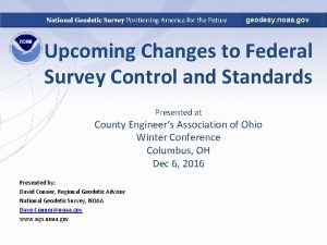 geodesy noaa gov Upcoming Changes to Federal Survey