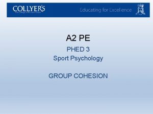 A 2 PE PHED 3 Sport Psychology GROUP