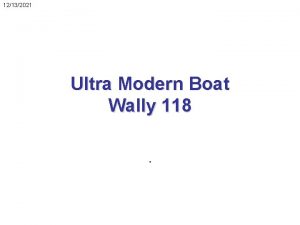 12132021 Ultra Modern Boat Wally 118 12132021 The