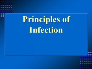 Principles of Infection Principles of Infection n Understanding