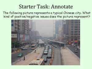 Starter Task Annotate The following picture represents a
