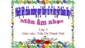 Lp 3 Gio vin Trn Th Thanh Tnh