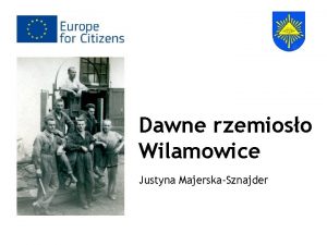 Dawne rzemioso Wilamowice Justyna MajerskaSznajder SPIS TRECI WSTP