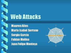 Web Attacks Mauren Alies Maria Isabel Serrano Sergio