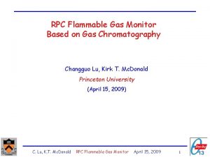 RPC Flammable Gas Monitor Based on Gas Chromatography