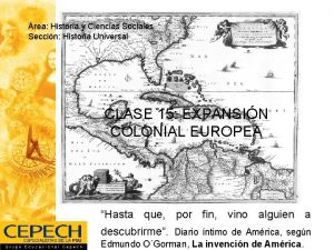 rea Historia y Ciencias Sociales Seccin Historia Universal