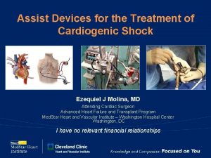 Assist Devices for the Treatment of Cardiogenic Shock