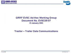 GRRF EVSC AdHoc Working Group Document No EVSC