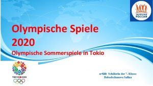 Olympische Spiele 2020 Olympische Sommerspiele in Tokio erfllt