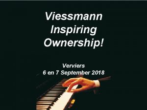 Viessmann Inspiring Ownership Verviers 6 en 7 September