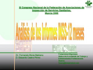 III Congreso Nacional de la Federacin de Asociaciones