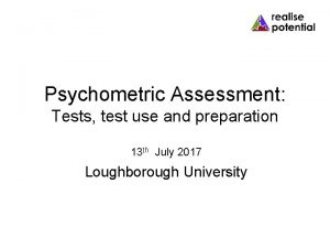 Psychometric Assessment Tests test use and preparation 13