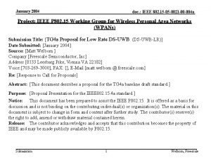 January 2004 doc IEEE 802 15 05 0021