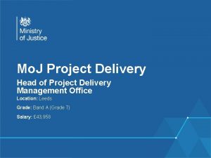 Mo J Project Delivery Head of Project Delivery