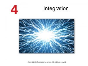 Integration Copyright Cengage Learning All rights reserved Antiderivatives
