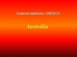 Svetov dedistvo UNESCO Austrlia Vek korlov barira Nrodn