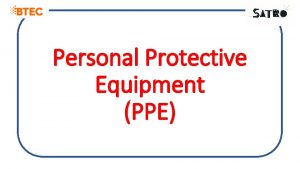 Personal Protective Equipment PPE PPE variety of clothing