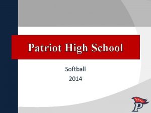 Patriot High School Softball 2014 Coaches Christie Eikhoff