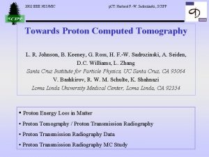 2002 IEEE NSSMIC p CT Hartmut F W