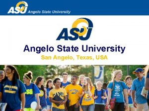 Angelo State University San Angelo Texas USA ASU