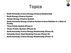 Topics EarthHumanity Inverse Energy Chakra Relationship Earth Energy