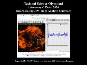 National Science Olympiad Astronomy C Event 2020 Incorporating