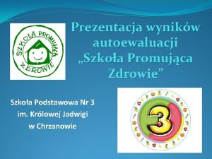 Prezentacja wynikw autoewaluacji Szkoa Promujca Zdrowie Szkoa Podstawowa