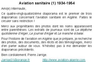Aviation sanitaire 1 1934 1954 Amie Internaute Ce