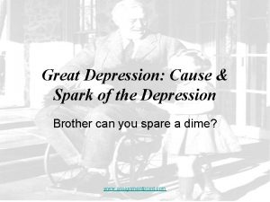 Great Depression Cause Spark of the Depression Brother