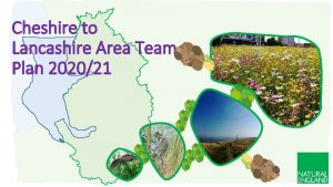 Cheshire to Lancashire Area Team Plan 202021 An