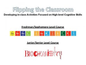 Flipping the Classroom Developing inclass Activities Focused on