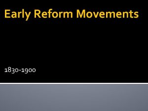 Early Reform Movements 1830 1900 Abolition Movement Wanted