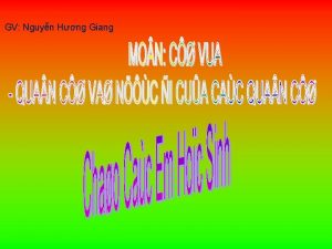 GV Nguyn Hng Giang BAN C HNH VUO