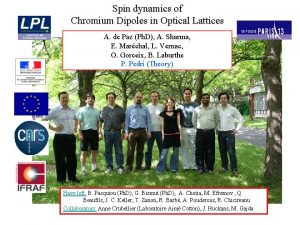 Spin dynamics of Chromium Dipoles in Optical Lattices