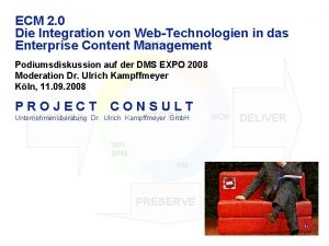 ECM 2 0 Die Integration von WebTechnologien in