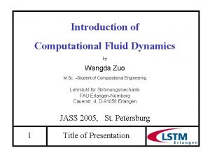 Introduction of Computational Fluid Dynamics by Wangda Zuo