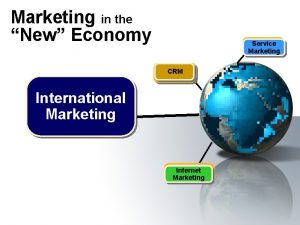 Marketing in the New Economy Service Marketing CRM