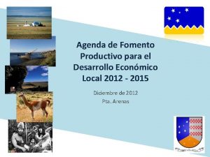 Agenda de Fomento Productivo para el Desarrollo Econmico